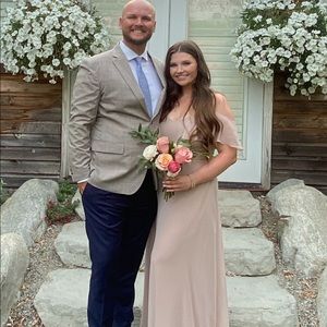 Birdy Gray Jane Convertible Maxi Chiffon in Taupe